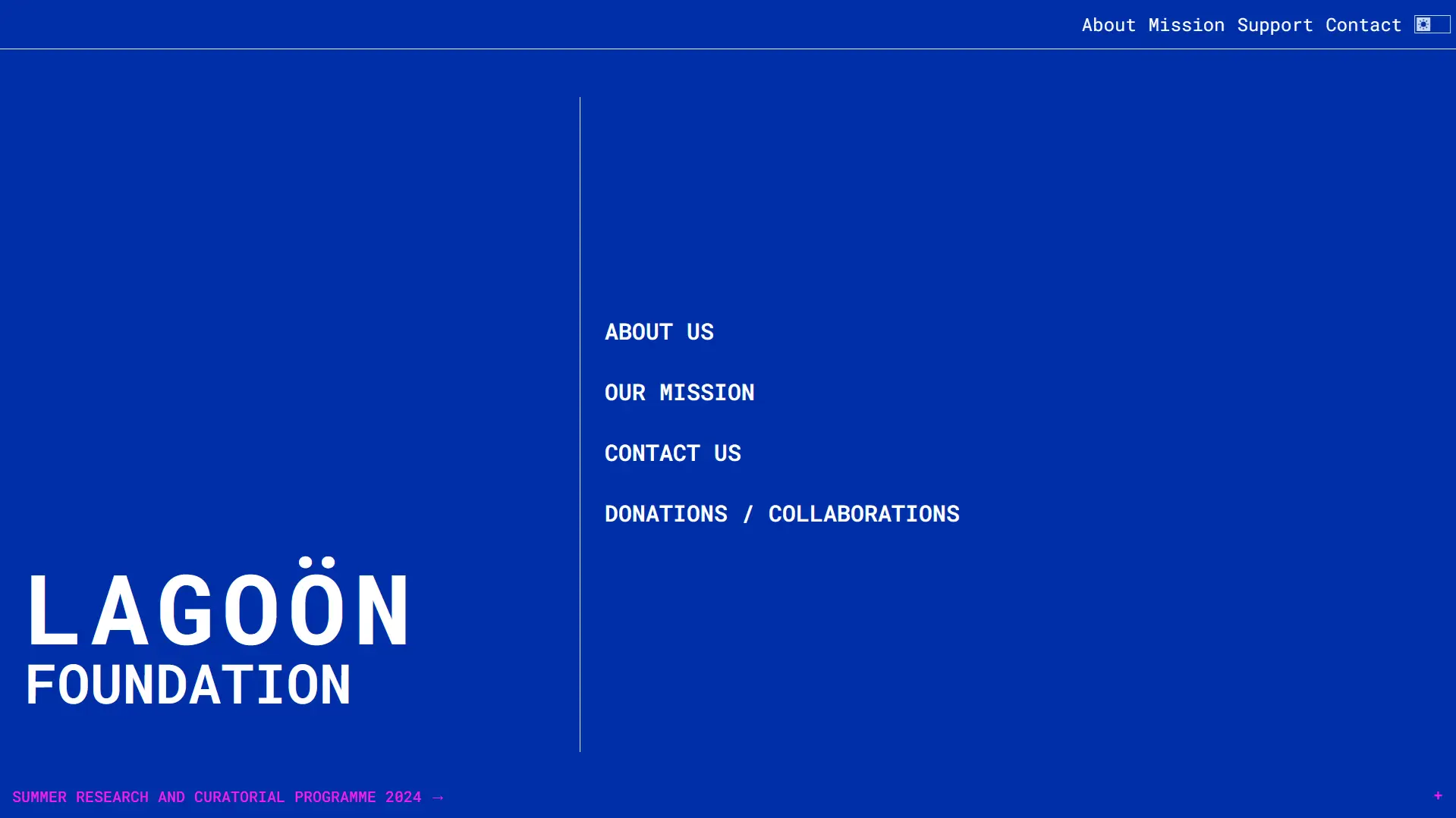 Screenshot of Lagoon Foundation