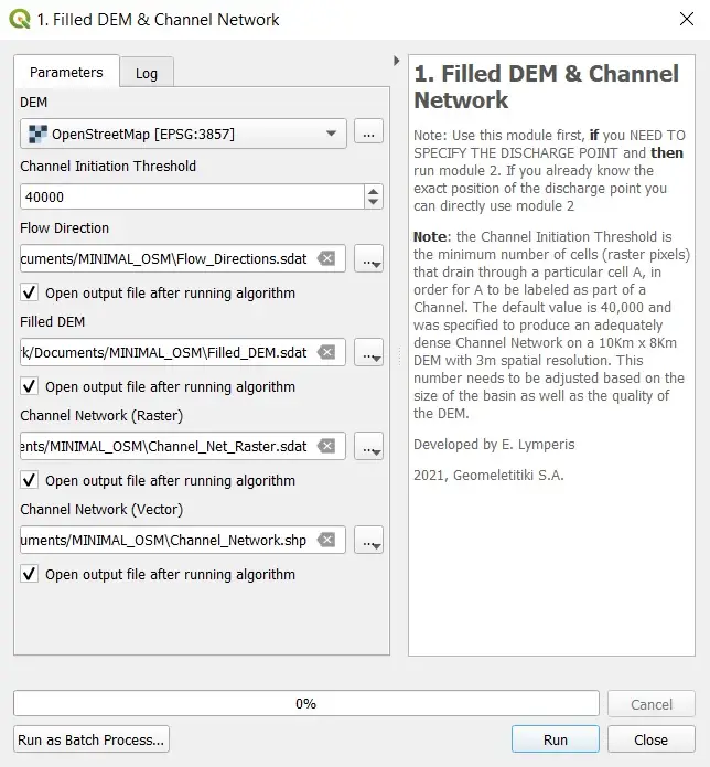 Screenshot of Watershed Analysis Toolbox