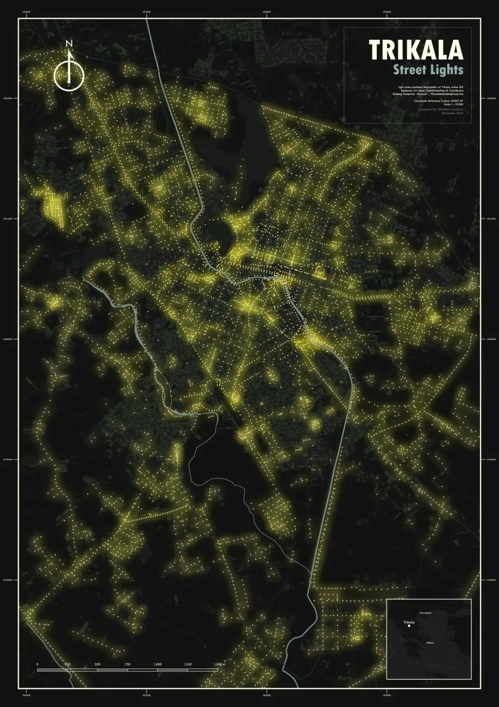 Street Lights: of Trikala city, Thessaly
